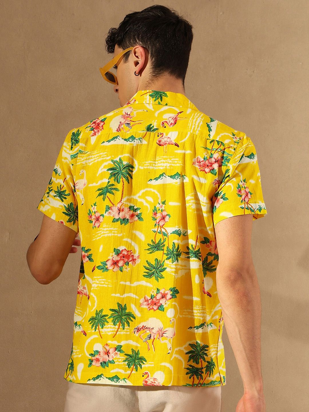 DENNISON Tropical Printed Oversized Casual Shirt