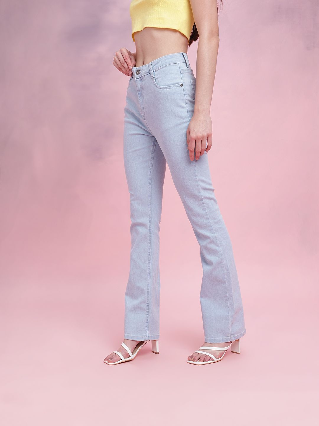 DressBerry Women Bootcut Mid-Rise Stretchable Jeans