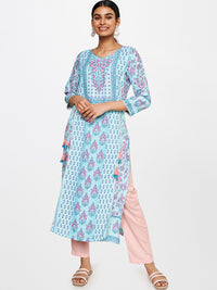 Global Desi Floral Printed Kurta