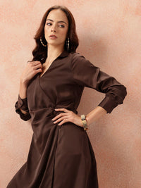 all about you Satin-Finish A-Line Dress