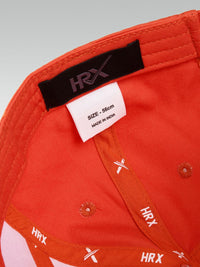 HRX by Hrithik Roshan Unisex Orange Cotton Baseball Cap