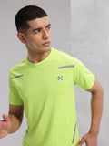HRX by Hrithik Roshan Checked Rapid-Dry Running T-shirt