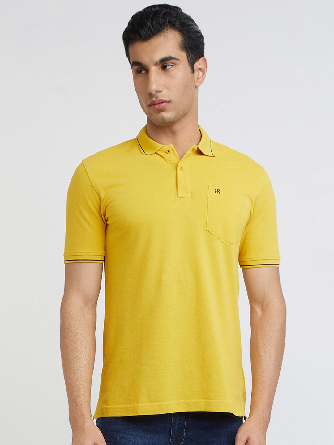 Raymond Pure Cotton Modern Fit Polo Collar T-shirt