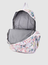 Lino Perros Women Purple & Pink Floral Print 13 Inch Laptop Backpack