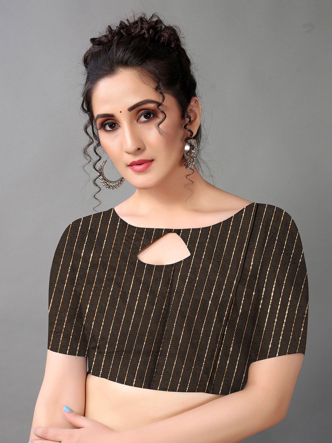 KALINI Floral Printed Poly Georgette Saree