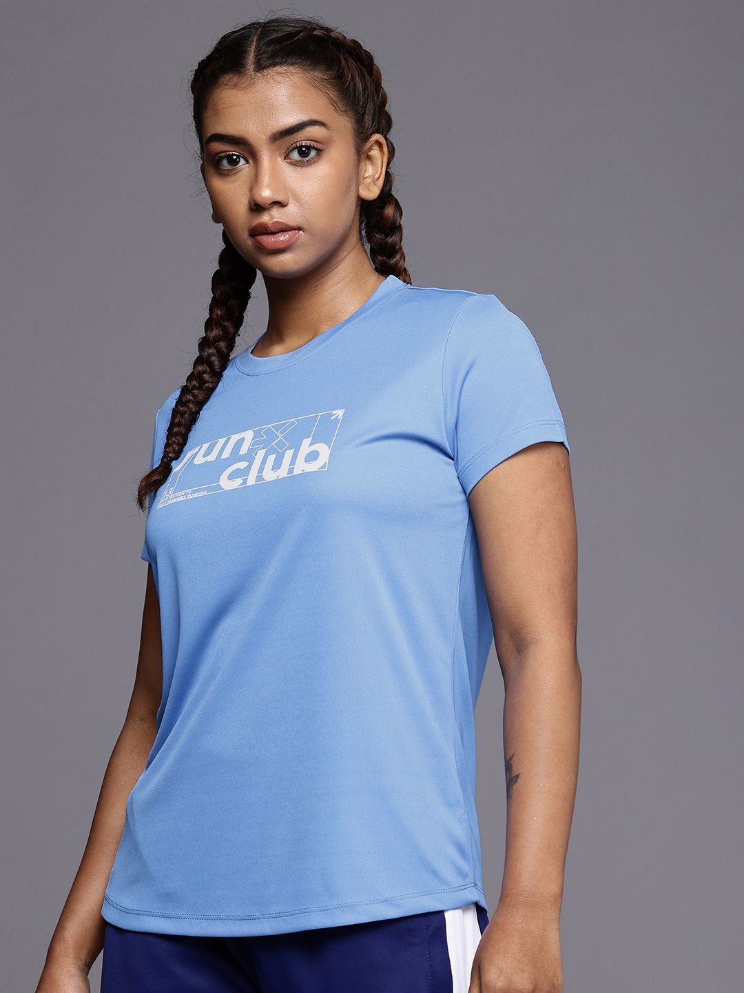 HRX by Hrithik Roshan Rapid-Dry Typography Printed Running T-shirt