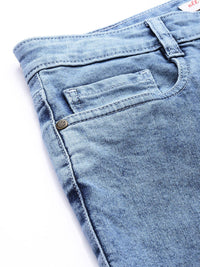 all about you Women Straight Fit High-Rise Heavy Fade Stretchable Jeans