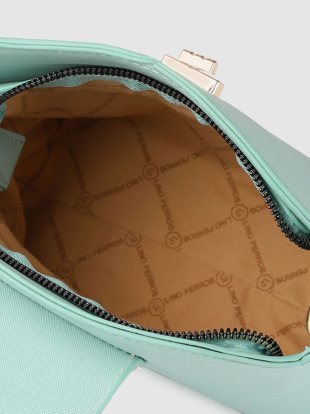 Lino Perros Women Sea Green Solid Sling Bag