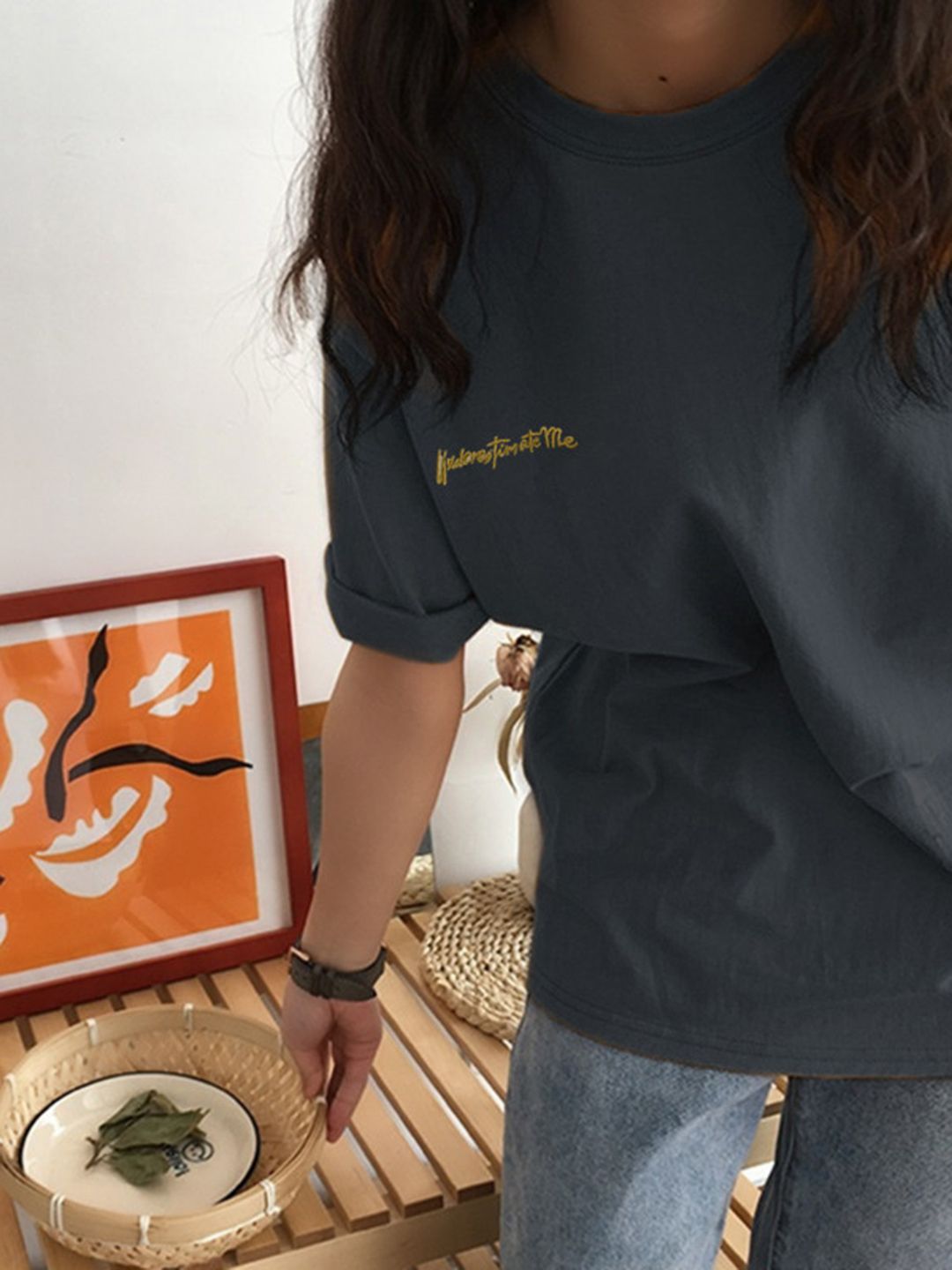 DressBerry Typograghy Printed Round Neck T-shirt