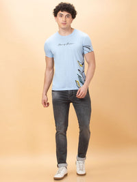 Being Human Men Typography Printed Applique T-shirt