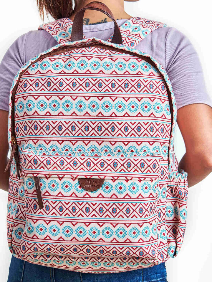 TEAL BY CHUMBAK Women Geometric Printed Backpack