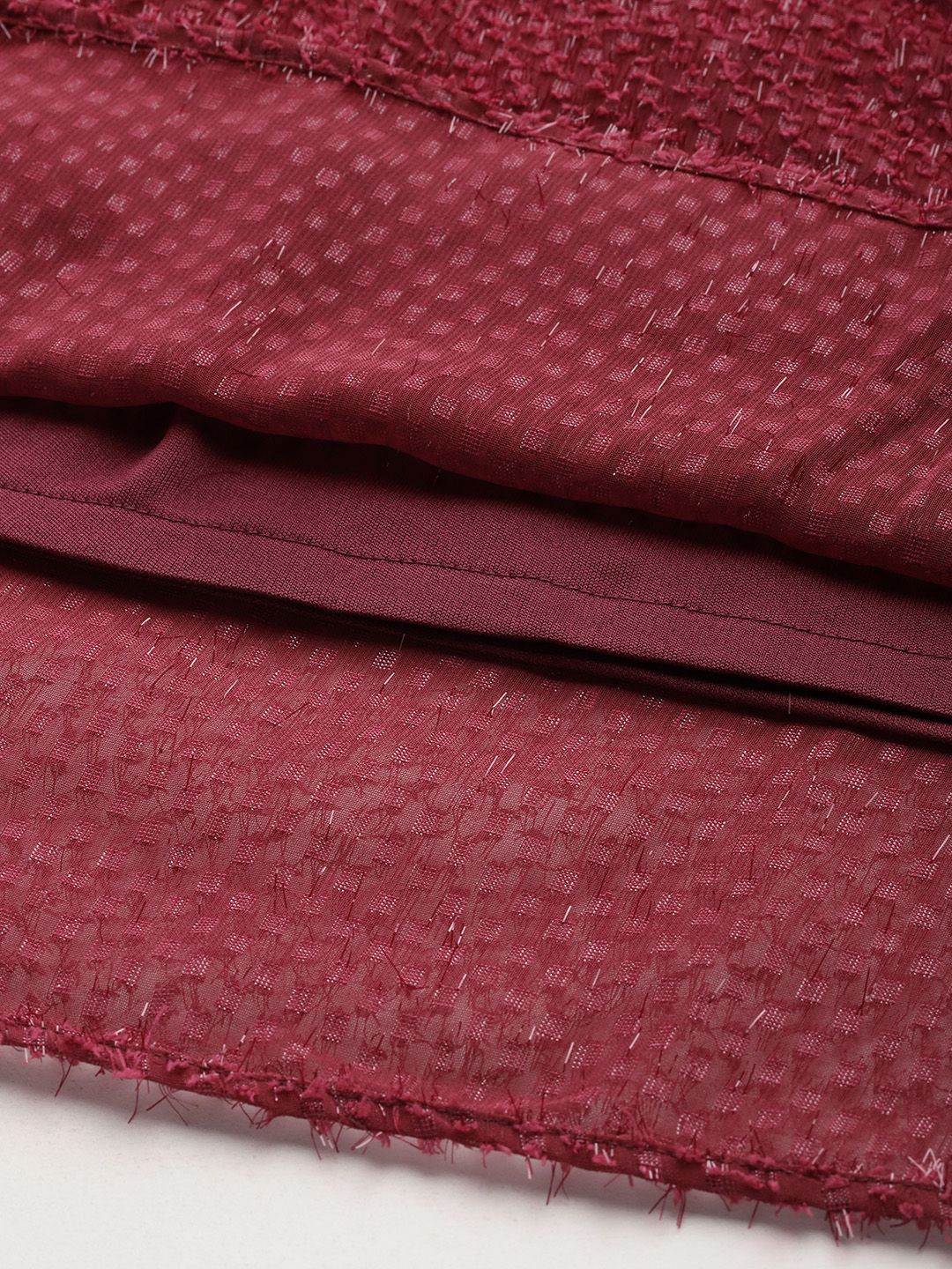 DressBerry Dobby Finish Puff Sleeve Mini Dress