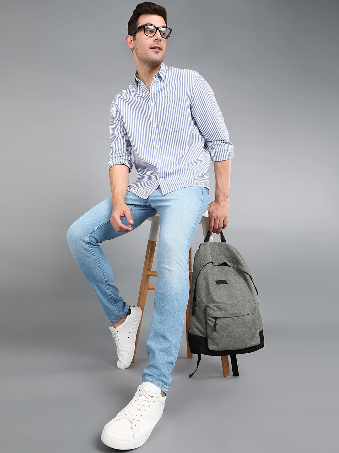 Urbano Fashion Men Light Fade Stretchable Jeans