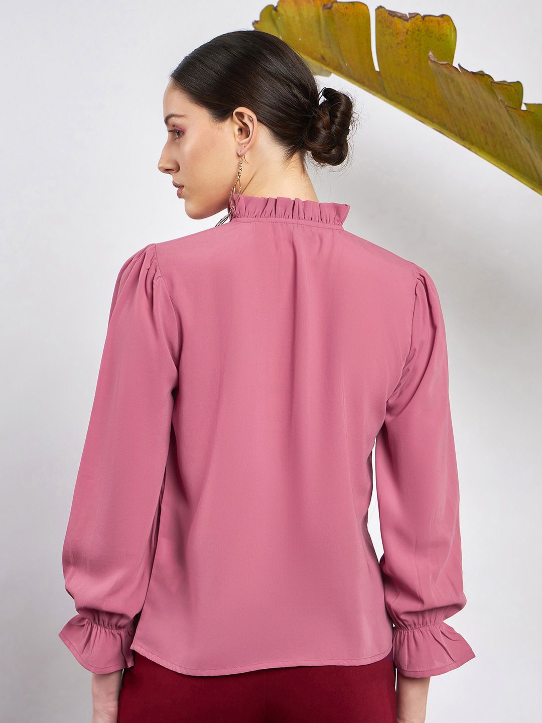 SASSAFRAS High Neck Shirt Style Top