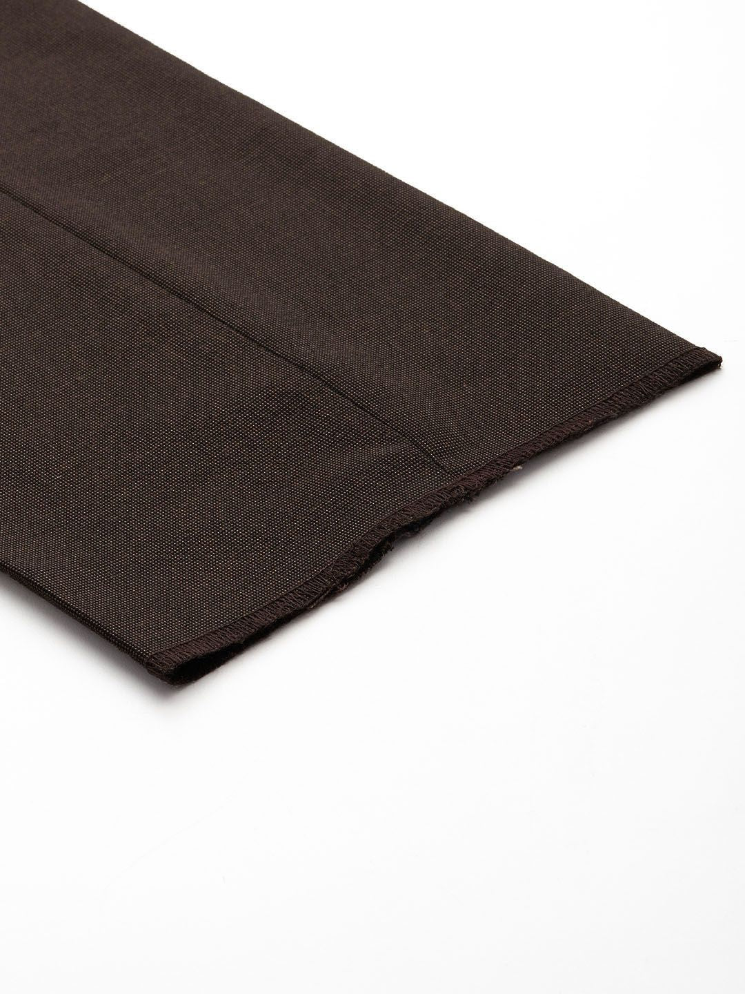 Raymond Men Textured Slim Fit Formal Trousers