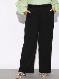 SASSAFRAS Curve Women Plus Size Straight Fit Cargo