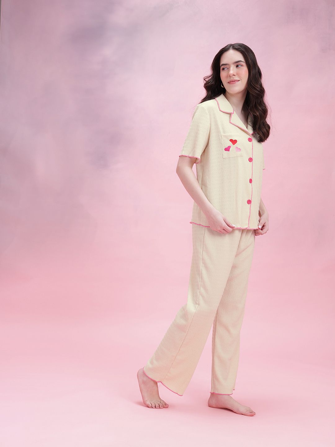 DressBerry Embroidered Pyjama Set
