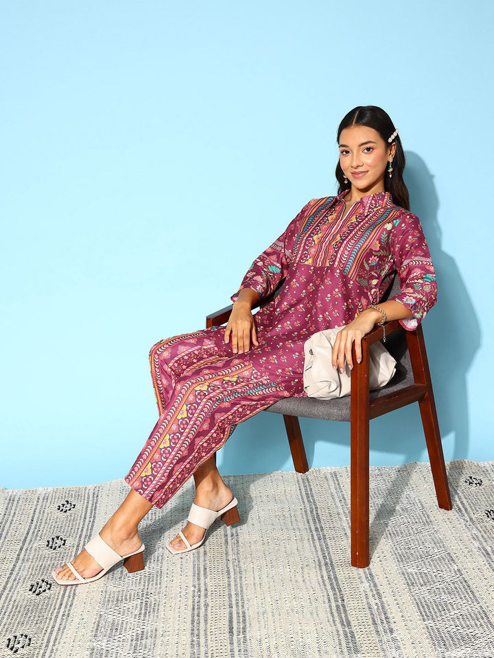 Indo Era Women Floral Printed Co-Ords Set