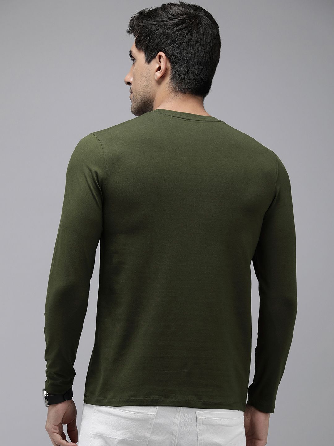 SPYKAR Graphic & Striped Printed Slim Fit T-shirt