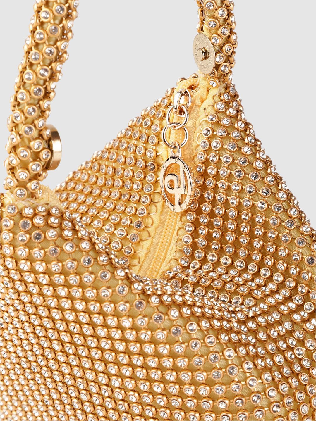 Lino Perros Gold-Toned Embellished Potli Clutch