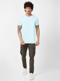 SPYKAR Round Neck Slim Fit Cotton T-shirt