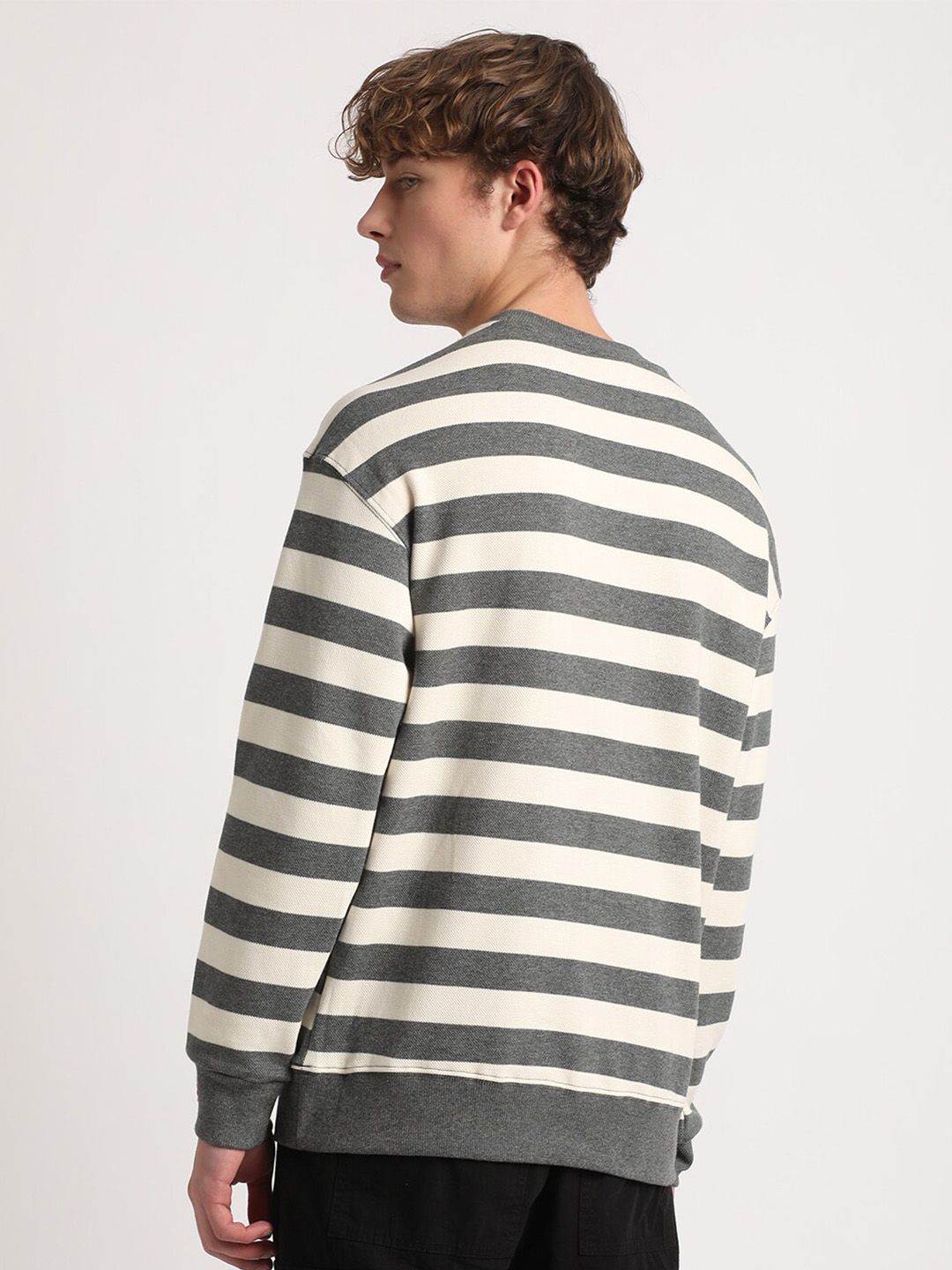 THE BEAR HOUSE Striped Cotton Sweatshirt