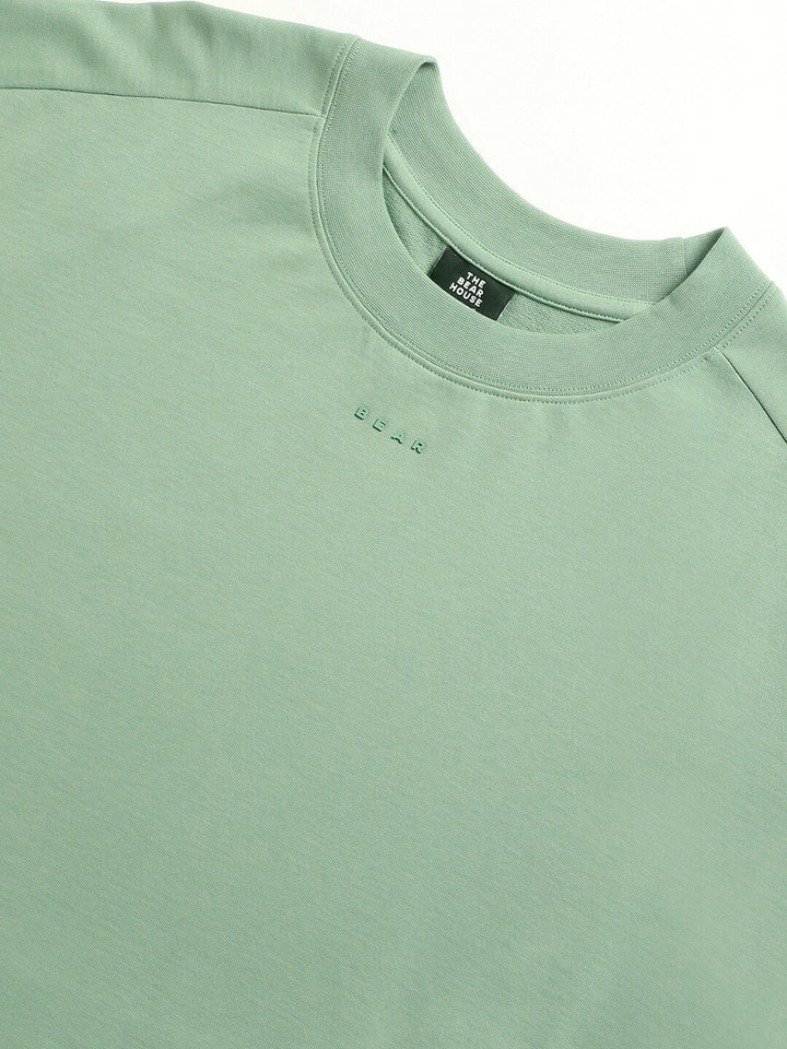 THE BEAR HOUSE Drop Shoulder Cotton Relaxed Fit Pure Cotton T-shirt