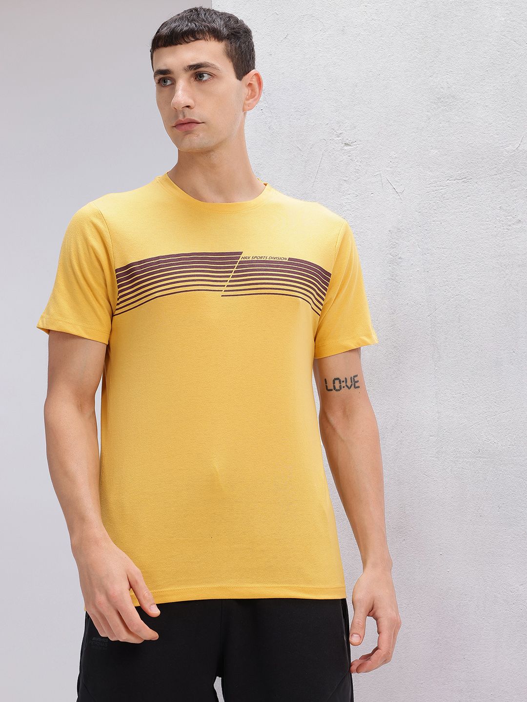 HRX by Hrithik Roshan Striped Lifestyle T-shirt