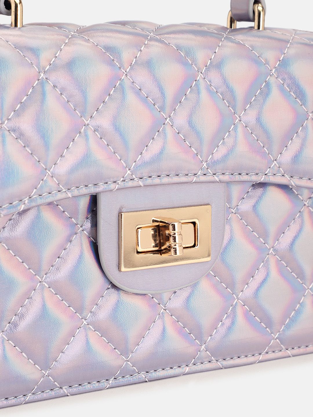 Lino Perros Quilted Structured Handheld Bag