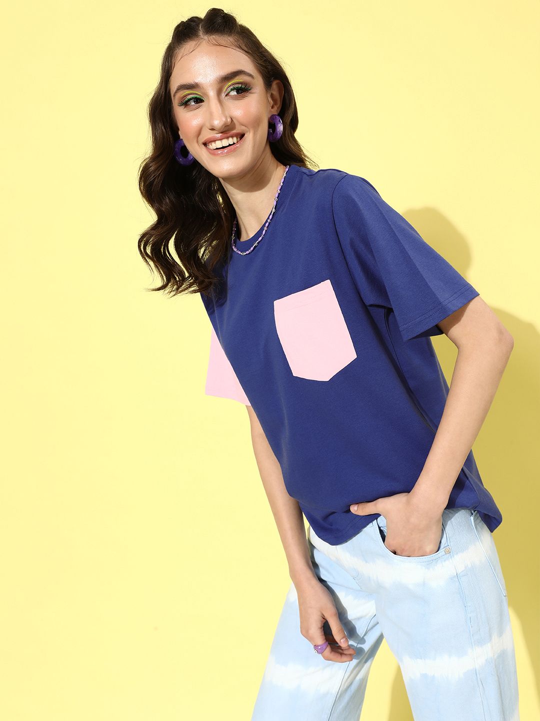 DILLINGER Women Solid Oversized T-shirt