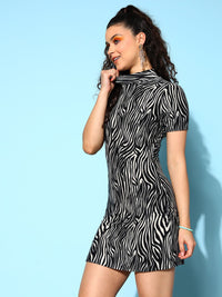 Berrylush Animal Bodycon Mini Dress