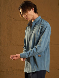 DENNISON Drop Shoulder Oversized Pintuck Shirt