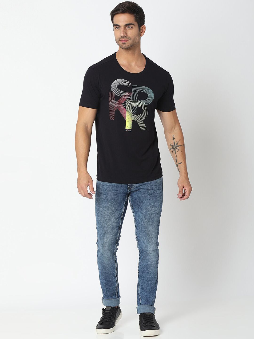 SPYKAR Men Blue Slim Fit Low-Rise Heavy Fade Jeans