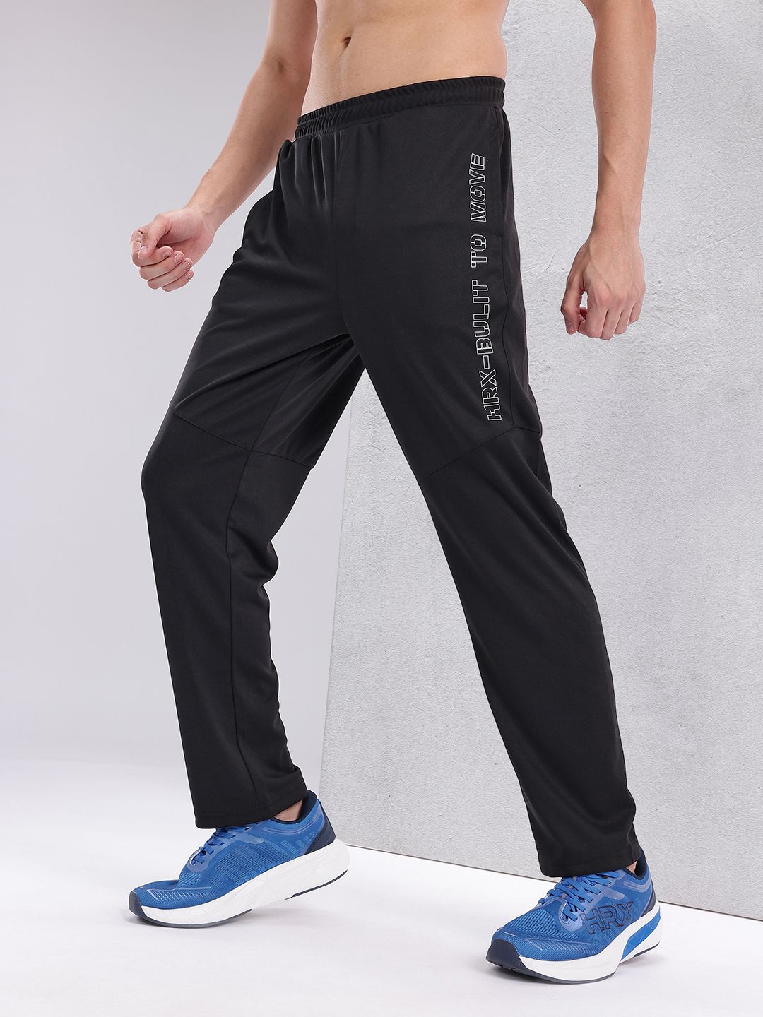 HRX by Hrithik Roshan Men Printed Detail Rapid-Dry Training Track Pants