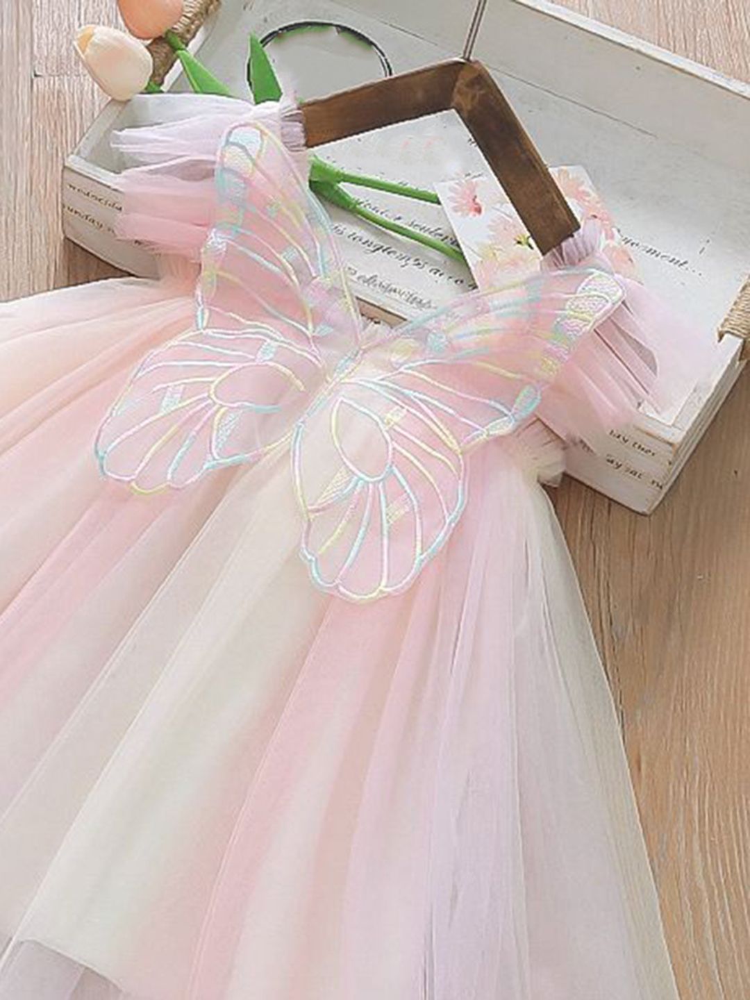 YK Girls Cotton Fit and Flare Dress