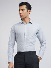Raymond Pure Cotton Slim Fit Striped Formal Shirt