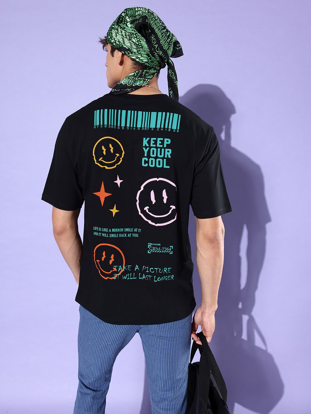 Difference of Opinion Printed Cotton Oversized T-shirt