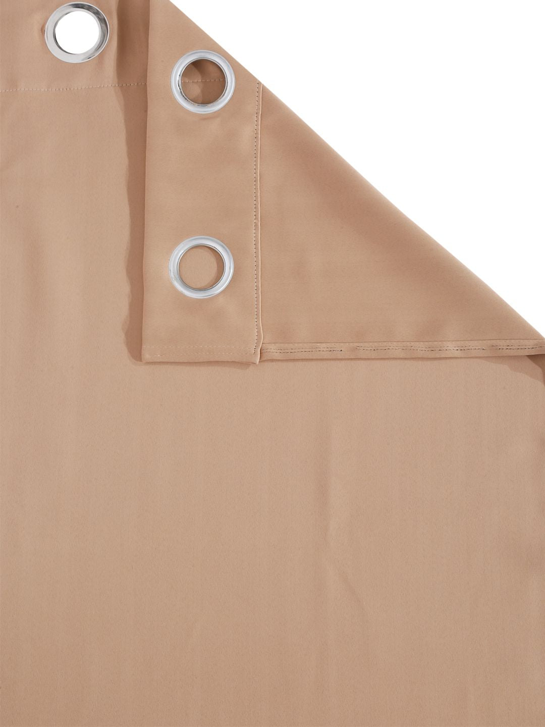 Cortina Beige 2 Pieces Black Out Window Curtain