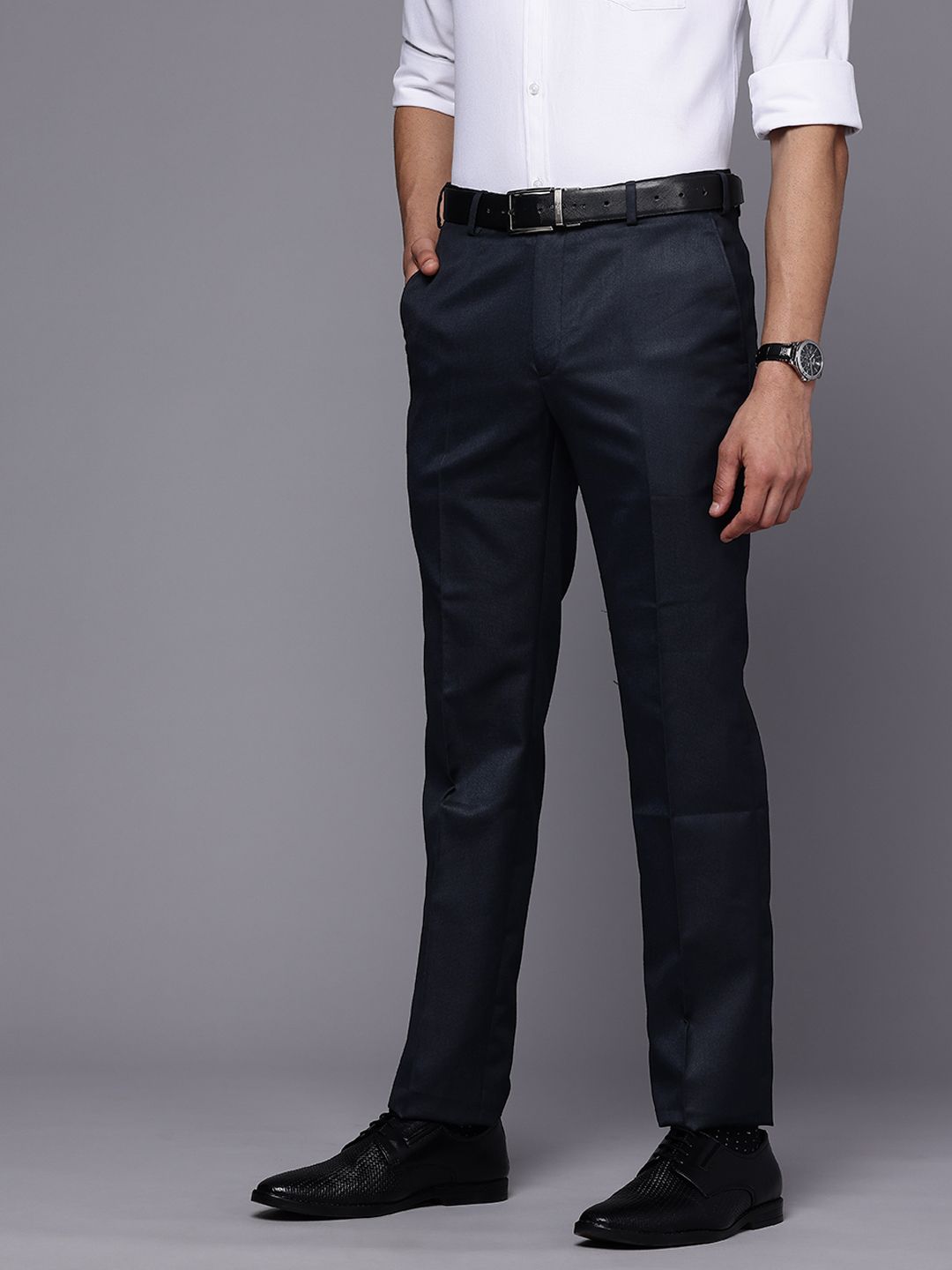 Raymond Men Slim Fit Formal Trousers