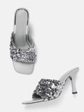 Lino Perros Sequin Embellished Slim Heels
