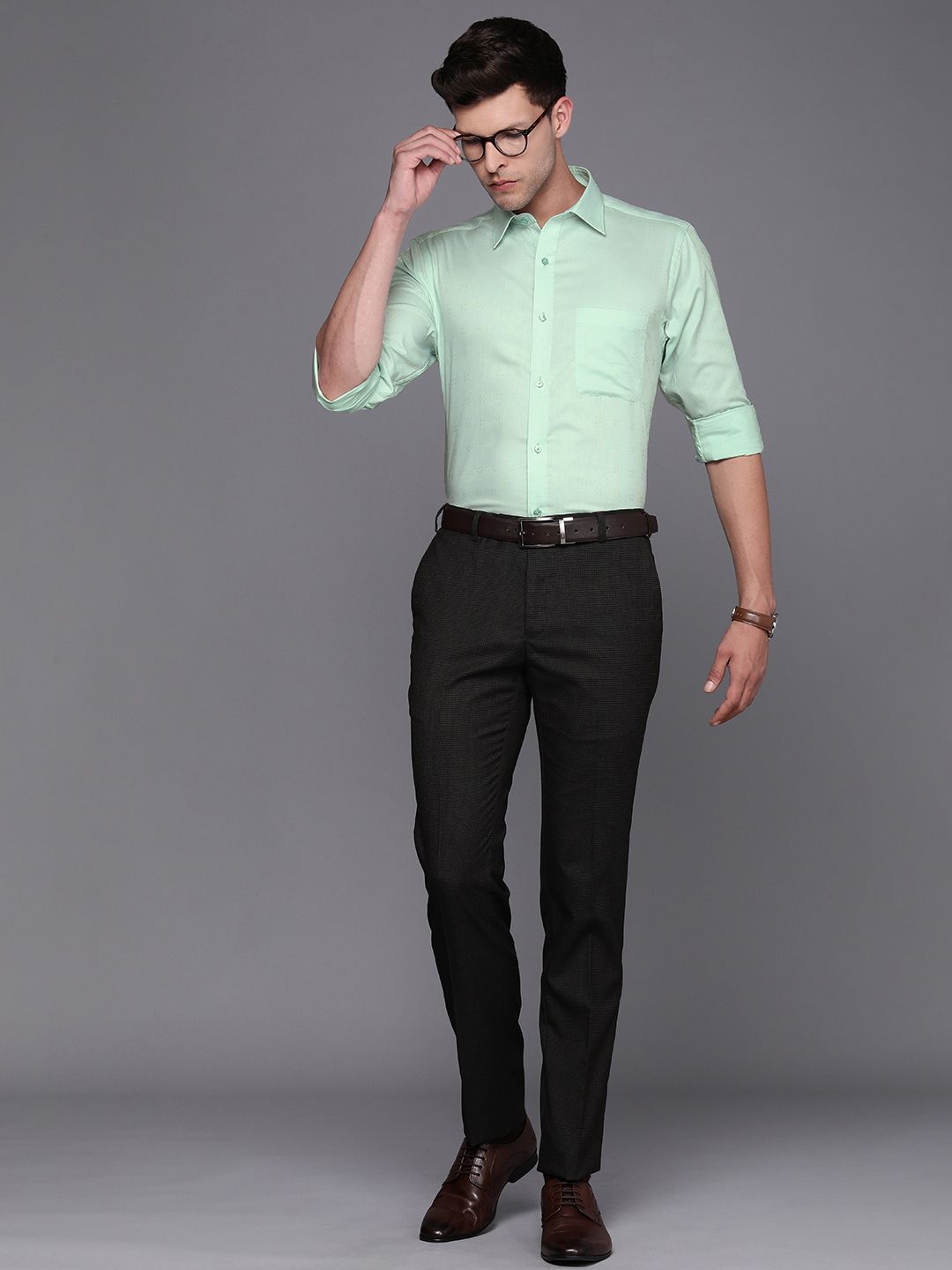 Raymond Men Slim Fit Pure Cotton Formal Shirt