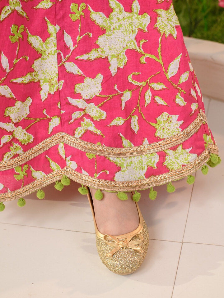 pspeaches Girls Printed Ready to Wear Lehenga Choli With Dupatta