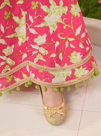 pspeaches Girls Printed Ready to Wear Lehenga Choli With Dupatta