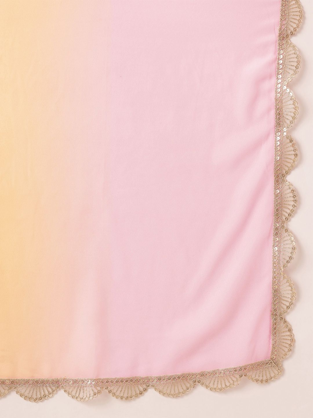 all about you Lace Taping Ethnic Dress With Dupatta