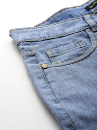 DressBerry Women Patch Detail Slim Flared Fit Stretchable Jeans