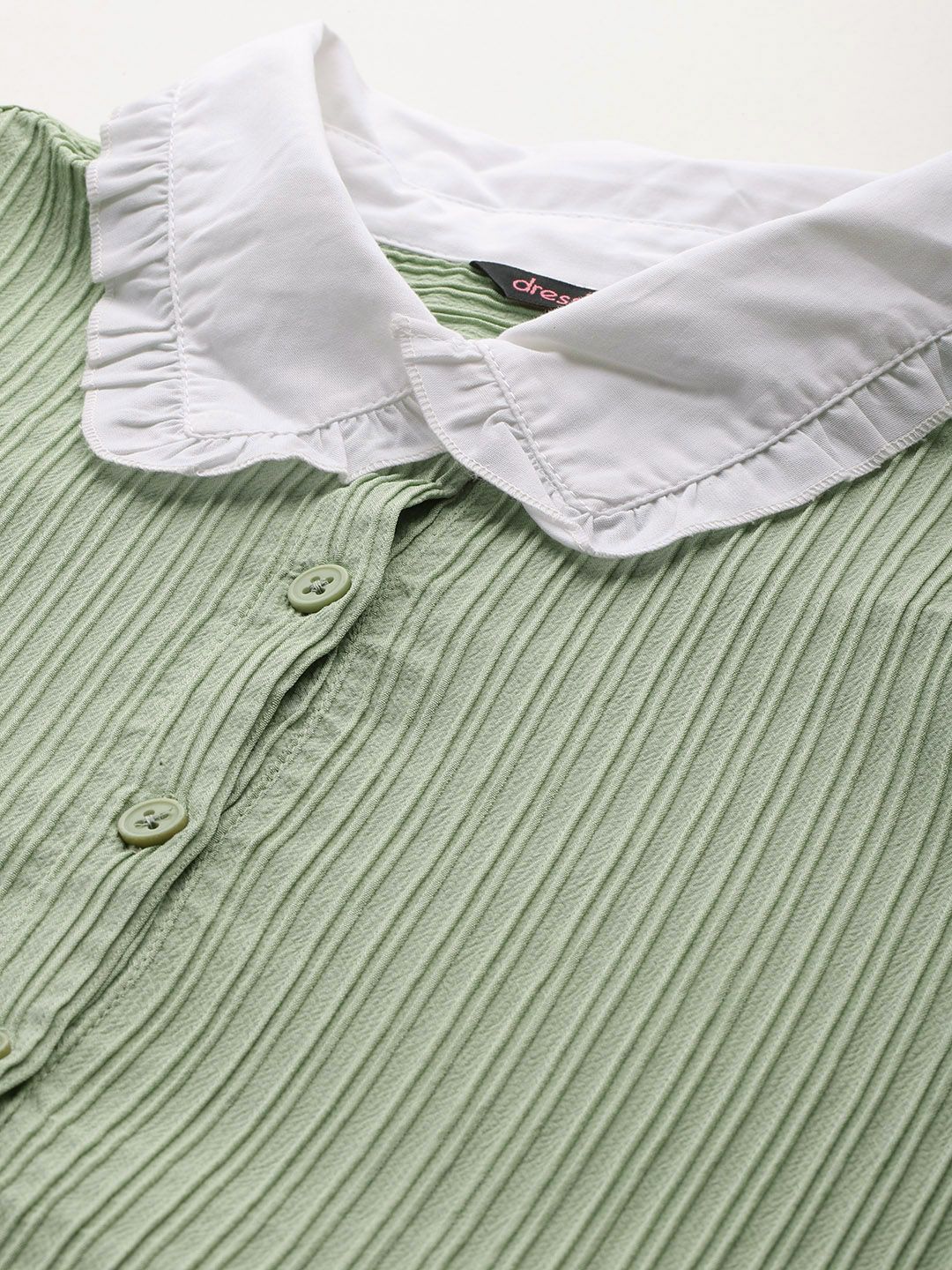 DressBerry Pleated Shirt Dress