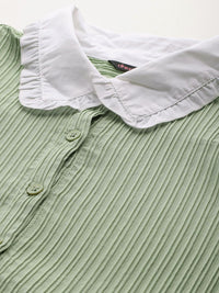 DressBerry Pleated Shirt Dress