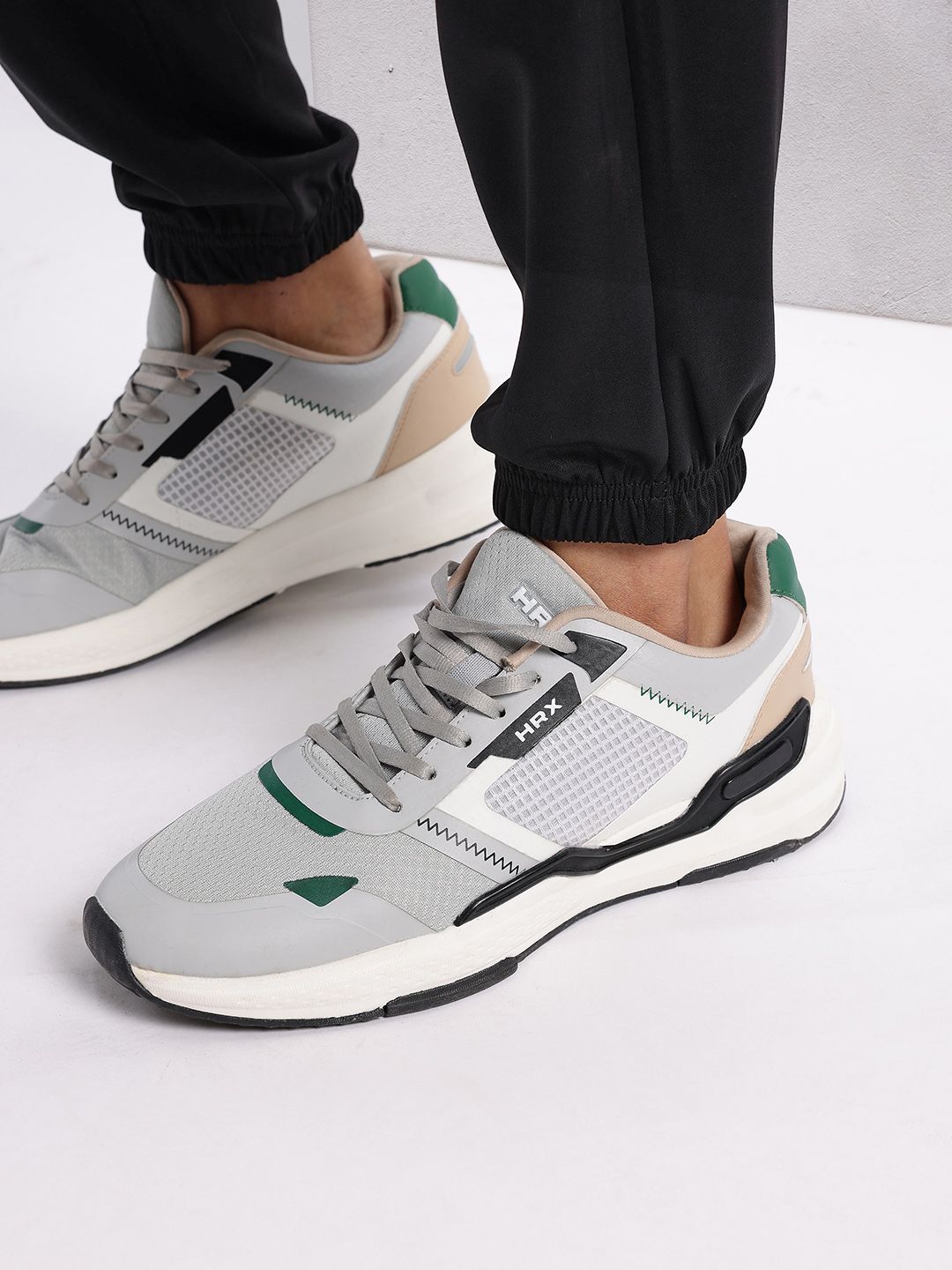 HRX by Hrithik Roshan Men Contrast Piping Rapid-Dry Running Joggers