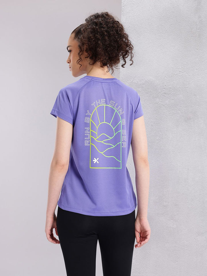 HRX by Hrithik Roshan Women Typography Printed Rapid-Dry Running T-shirt