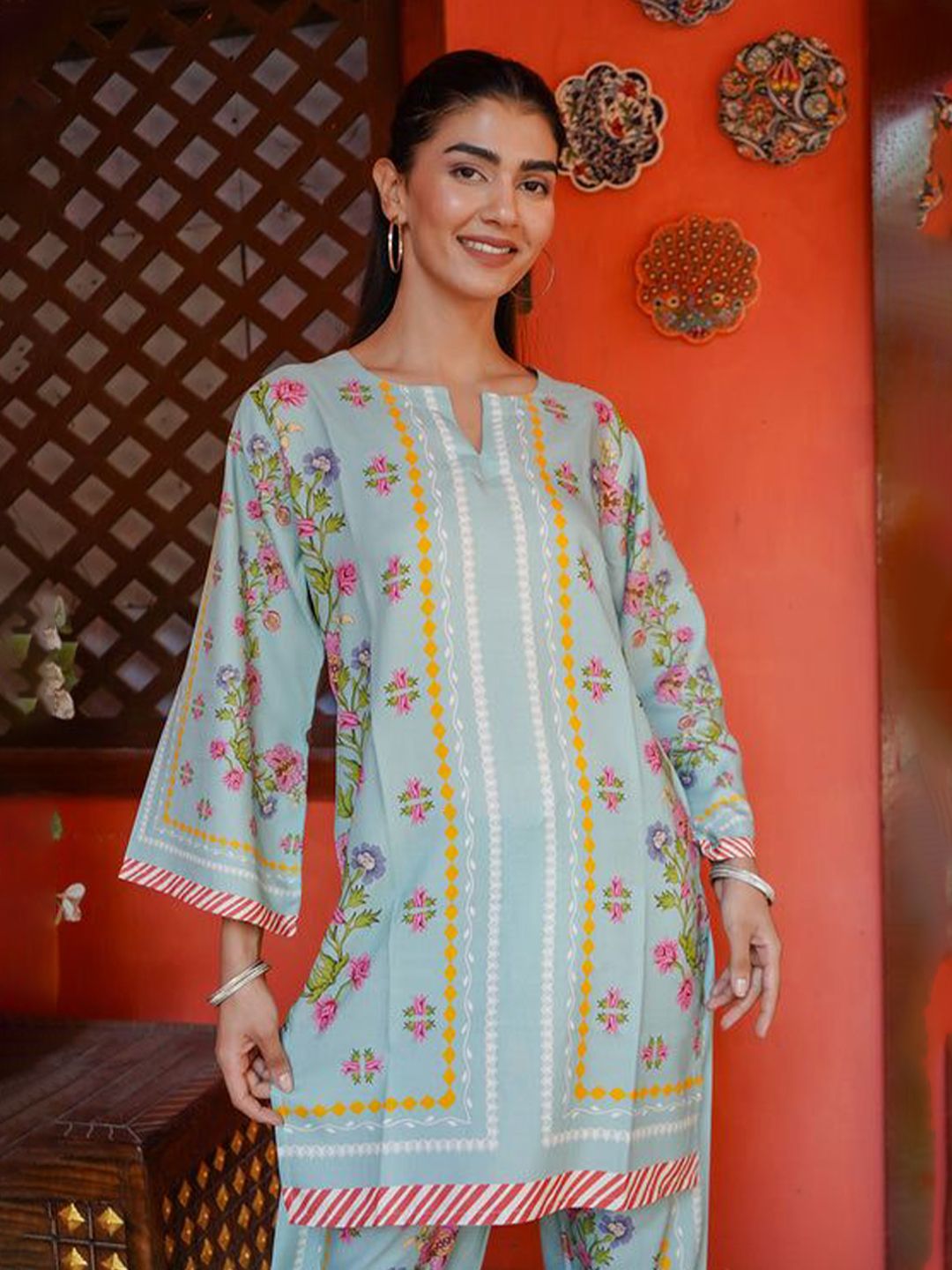 HOUSE OF KARI Printed Tunic & Trouser